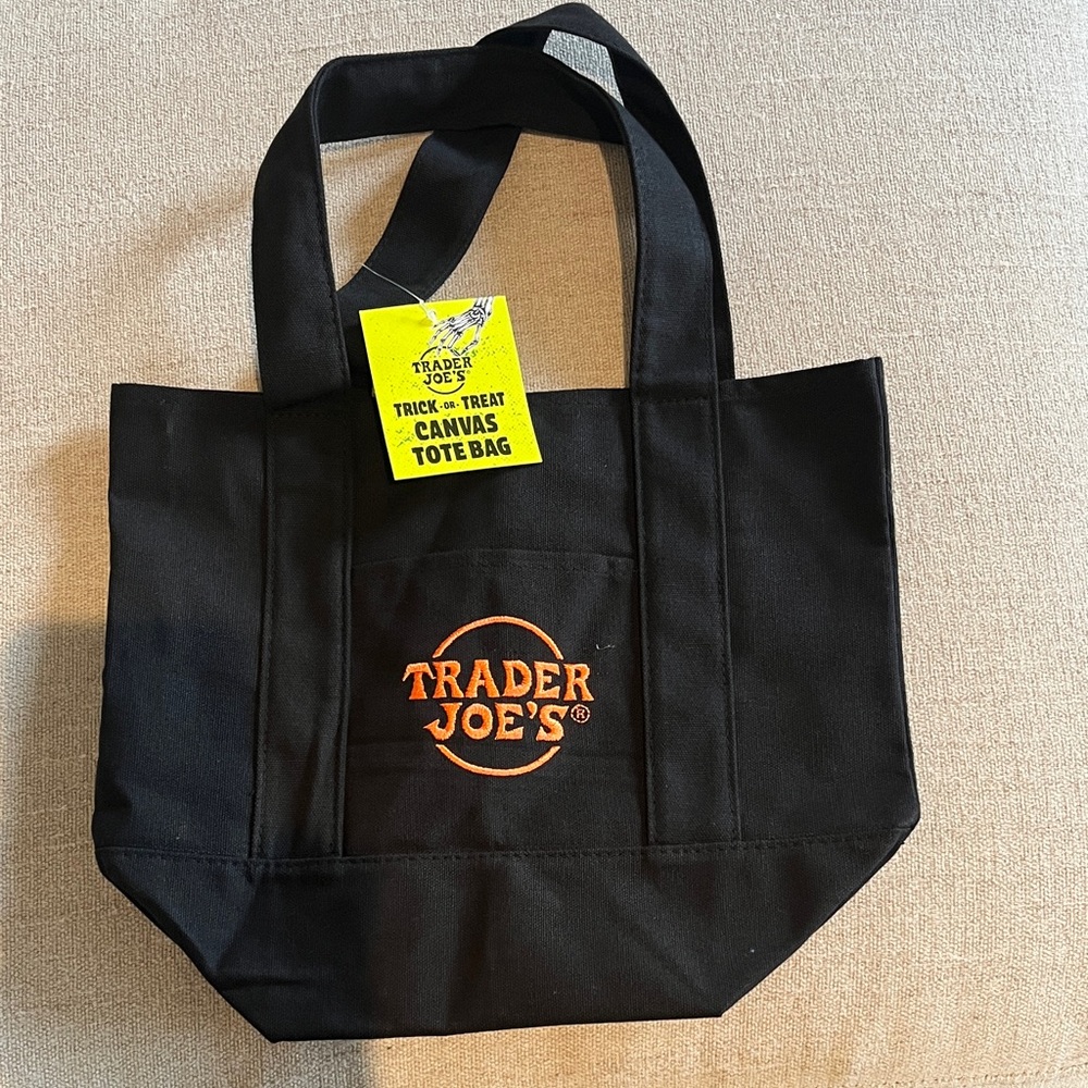 Trader Joe’s Black Canvas Tote Bag